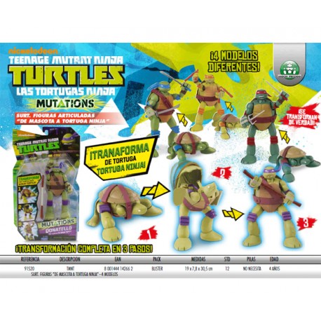 Tortugas Ninja - Figura Donatello (Giochi Preziosi 91520)