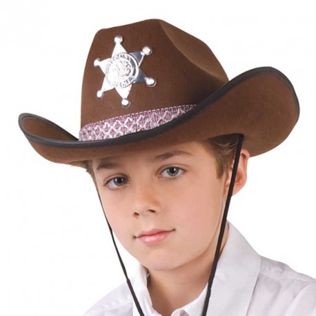 SOMBRERO SHERIFF JUNIOR MARRON