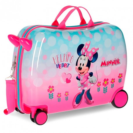 MALETA INFANTIL ABS 4R.MINNIE HEART