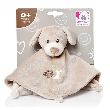 DOUDOU PERRITO SONAJERO BEIGE 26 CM