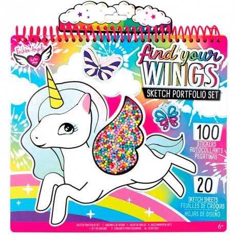 FASHION ANGELS SUPER ALBUM DE DIBUJOS - FANTASIA DEL UNICORNIO