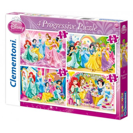 PUZZLE PRINCESAS DISNEY (12 PIEZAS+)