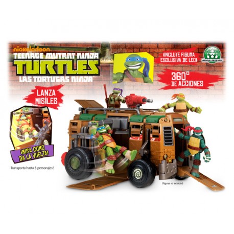 TORTUGAS NINJA VEHICULO SHELL RAISER VAN + 1 FIG