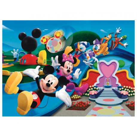 PUZZLE MICKEY MOUSE CLUB HOUSE EL TOBOGAN (104 PIEZAS)