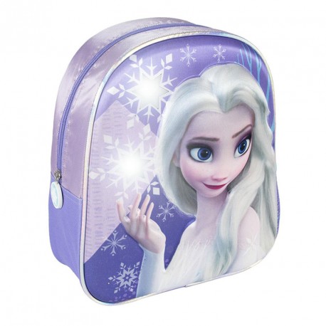 MOCHILA INF.LUCES 3D FROZEN II