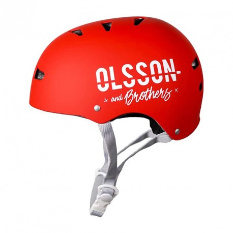 CASCO NIÑO OLSSON ROJO TALLA S