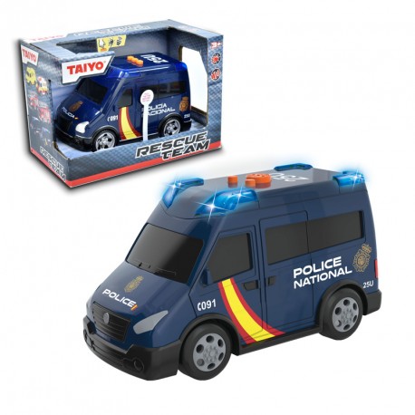 COCHE POLICIA LUZ Y SONIDO RUSH & RESCUE