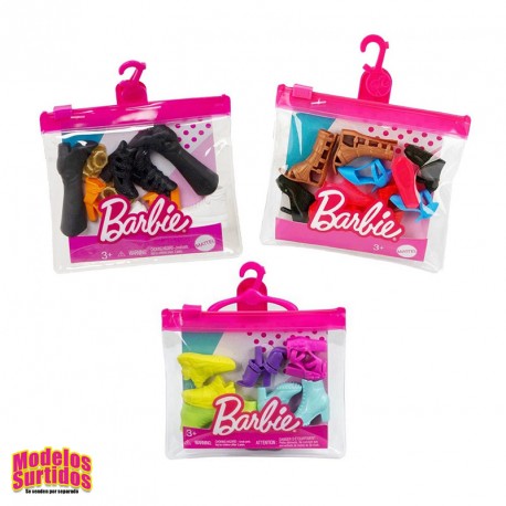 BARBIE ROPA PACK DE ZAPATOS