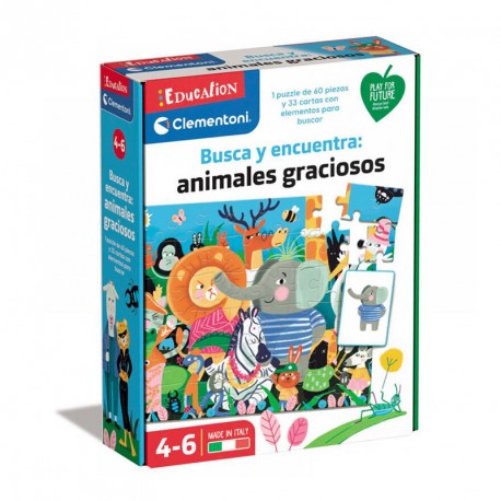 BUSCA Y ENCUENTRA ANIMALES GRACIOSOS