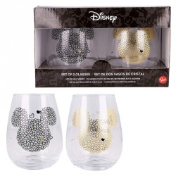 SET 2 VASOS DE CRISTAL 510 ML. MICKEY YOUNG