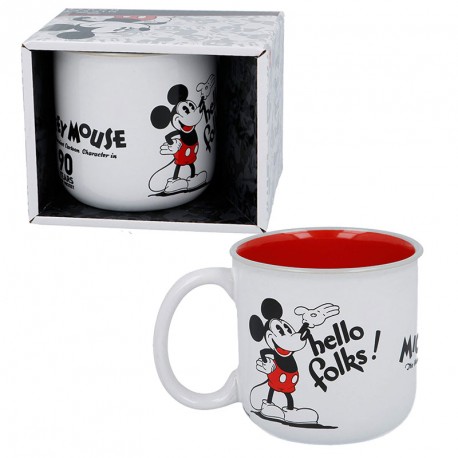 TAZA CERAMICA DESAYUNO 400 ML.MICKEY EN CAJA REGALO