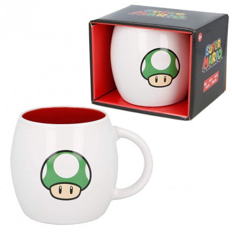 TAZA CERAMICA GLOBE 380 ML SUPER MARIO EN CAJA RELGALO