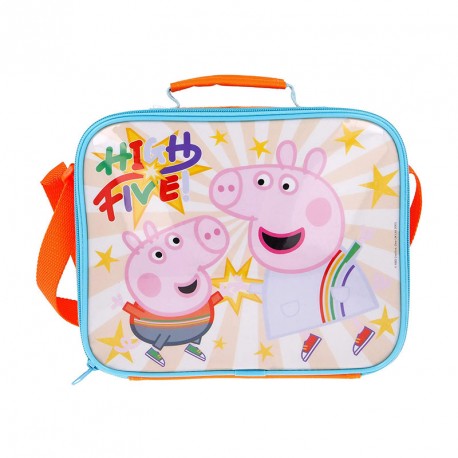 BOLSA AISLANTE RECTANGULAR CON CORREA PEPPA PIG