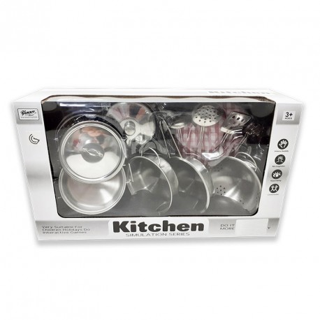 SET ACCESORIOS COCINA METAL