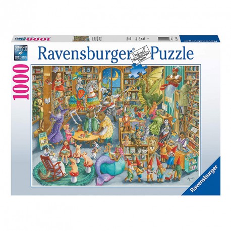 PUZZLE 1000P UNE NUIT A LA BIBLIO