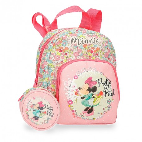 MINNIE FLORALS MOCHILA 23 cm.