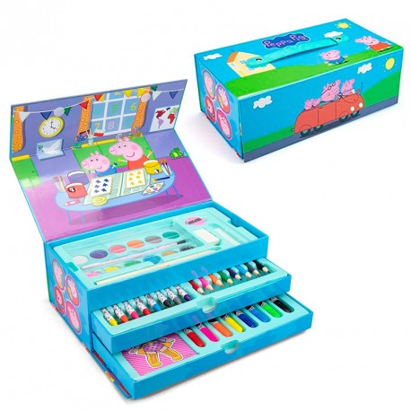 PEPPA PIG MI CAJA DE COLORES-COFRE 3 CAJONES