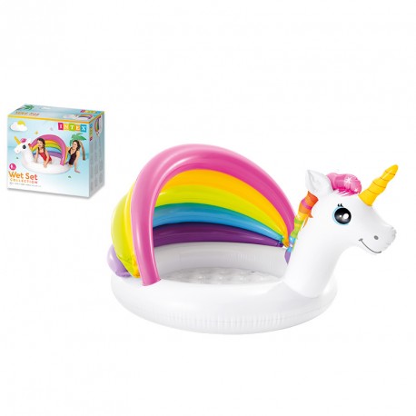 PISCINA HINCHABLE INFANTIL UNICORNIO 102X2127X69 CM