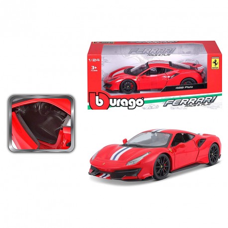 BURAGO 1:24 FERRARI 488 PISTA ROJO