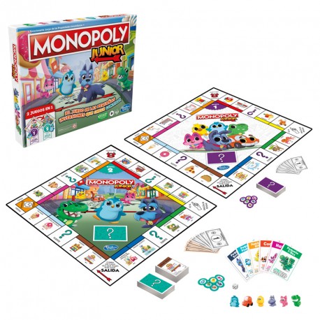 MONOPOLY JUNIOR 2 JUEGOS EN 1