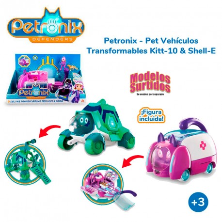 PETRONIX PET VEHICULOS TRANSFORMABLES KITT 10 & SHELL E