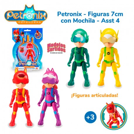 PETRONIX FIGURAS 7 CM CON MOCHILA