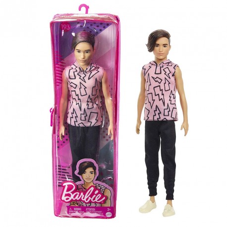 BARBIE KEN FASHIONISTA CAMISETA RAYOS CON PELO ENRAIZADO