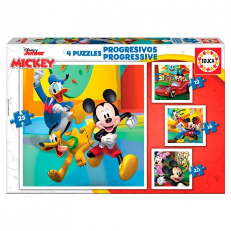 PUZZLE PROGRESIVOS MICKEY & FRIENDS 12P+ 