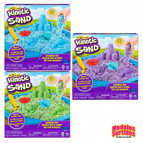 Kinetic Sand Set de arena cinética con moldes
