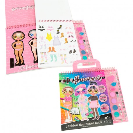 INFLUENCER FASHION DOLL PAPER BOOK