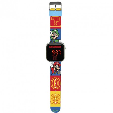 RELOJ LED SUPER MARIO