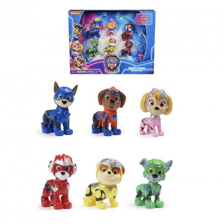 PATRULLA CANINA MIGHTY MOVIE PACK 6 FIGURAS