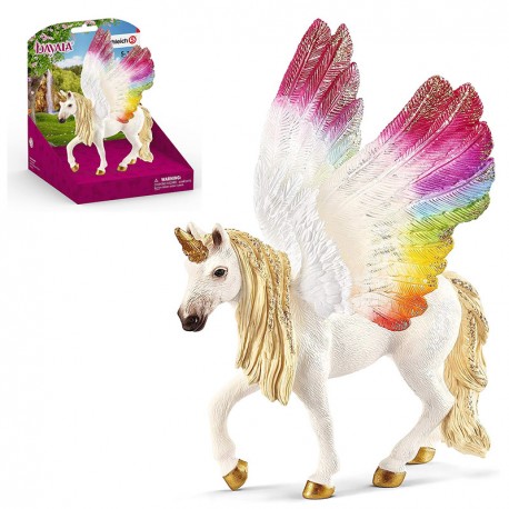 FIGURA UNICORNIO ARCOIRIS ALADO