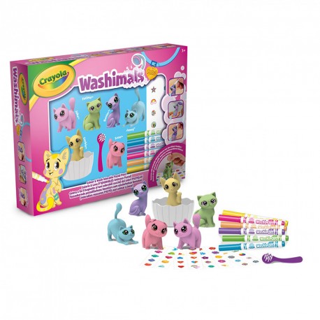 WASHIMALS PETS NUEVA BAÑERA 6 MASCOTAS COLORES PASTEL 