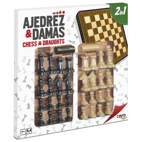 AJEDREZ - DAMAS MADERA