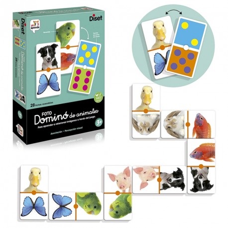 APRENDE CON DOMINO PHOTO ANIMALS