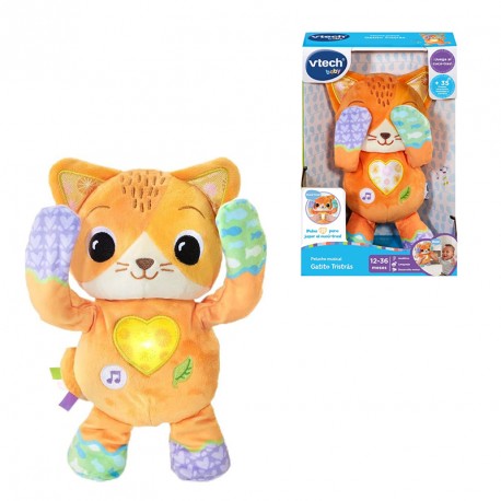 PELUCHE MUSICAL GATITO TRISTRAS