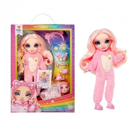 RAINBOW HIGH JUNIOR MUÑECA FIESTA DE PIJAMAS -  BELLA (PINK)