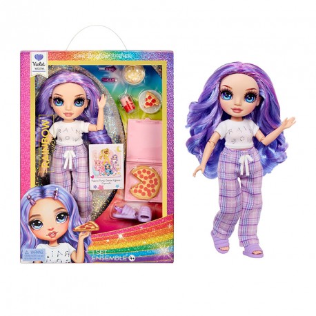 RAINBOW HIGH JUNIOR MUÑECA FIESTA DE PIJAMAS - VIOLET (PURPLE)