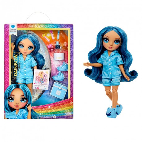 RAINBOW HIGH JUNIOR MUÑECA FIESTA DE PIJAMAS - SKYLER (BLUE)