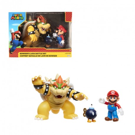 FIGURAS SUPER MARIO PACK ESPECIAL BOWSER CONTRA SUPER MARIO 