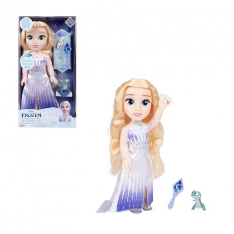 MUÑECA PRINCESA FROZEN ELSA REINA DE LAS NIEVES MUSICAL DE 38 CM