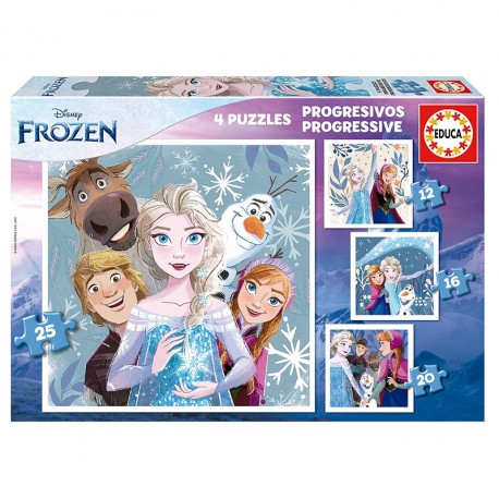 PUZZLE PROGRESIVOS FROZEN 12P+