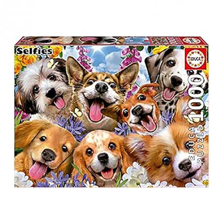 PUZZLE 1000P SELFIE DE PERRITOS