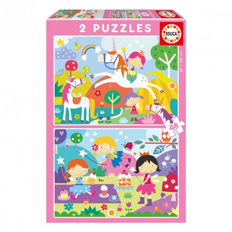 PUZZLE 2x48P MUNDO DE FANTASIA