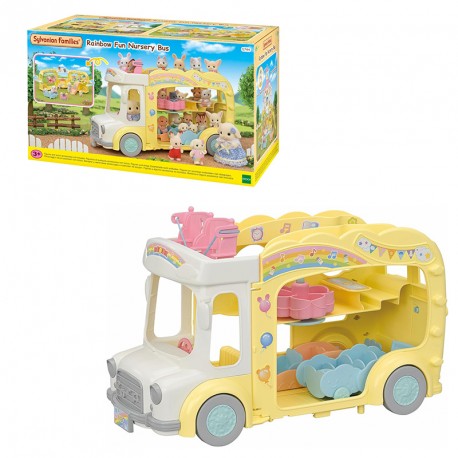 SYLVANIAN AUTOBUS ARCOIRIS DE LA GUARDERIA