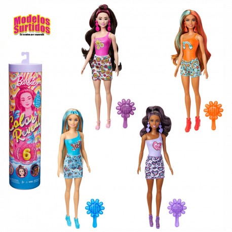 BARBIE COLOR REVEAL SERIE RITMO ARCOIRIS MUÑECA