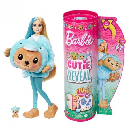 BARBIE CUTIE REVEAL SERIE DISFRACES OSITO DELFIN