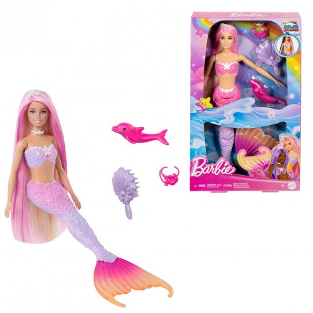 BARBIE UN TOQUE DE MAGIA MALIBU SIRENA CAMBIA DE COLOR