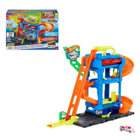 HOTWHEELS CITY TUNEL DE LAVADO CON GIROS